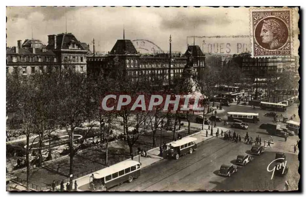 Place de la République — Paris — Verlag André LECONTÉ, n°357 - Vorderseite