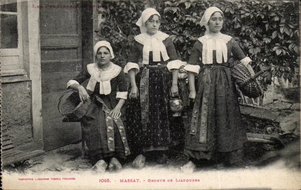 Les Pyrénées-Ariégeoises — Gruppen der Liatoures — Phototypie Labouche Frères, Toulouse, n° 1095 - Vorderseite