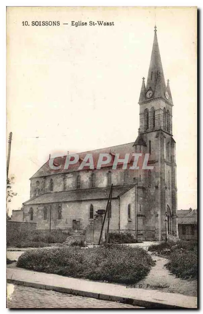Soissons — Igreja de São Waast — Edição G. Parmeister - Frente
