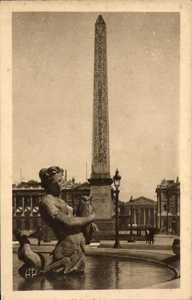Der Obelisk von Luxor — Place de la Concorde — Verlag ATP - Vorderseite