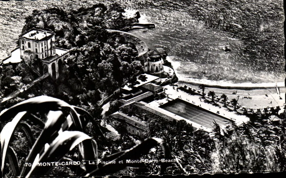 Monte-Carlo — La Piscina e Monte-Carlo Beach — Ed. S.I.C.A., n°70 - Recto
