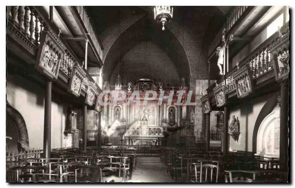 Saint-Jean-le-Vieux — Innenansicht der Kirche — Éditions V. N. Ex-Rouleau - Vorderseite