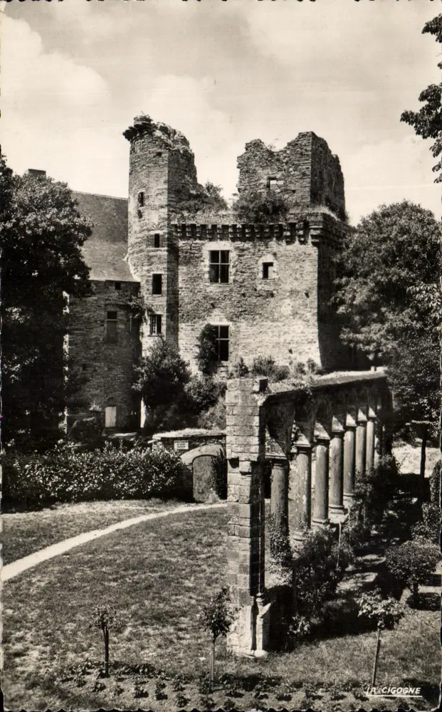 Zamek Donjon — Ruiny i kolumnady — Wydawnictwo La Cigogne, nr 44.036.05 - Awers