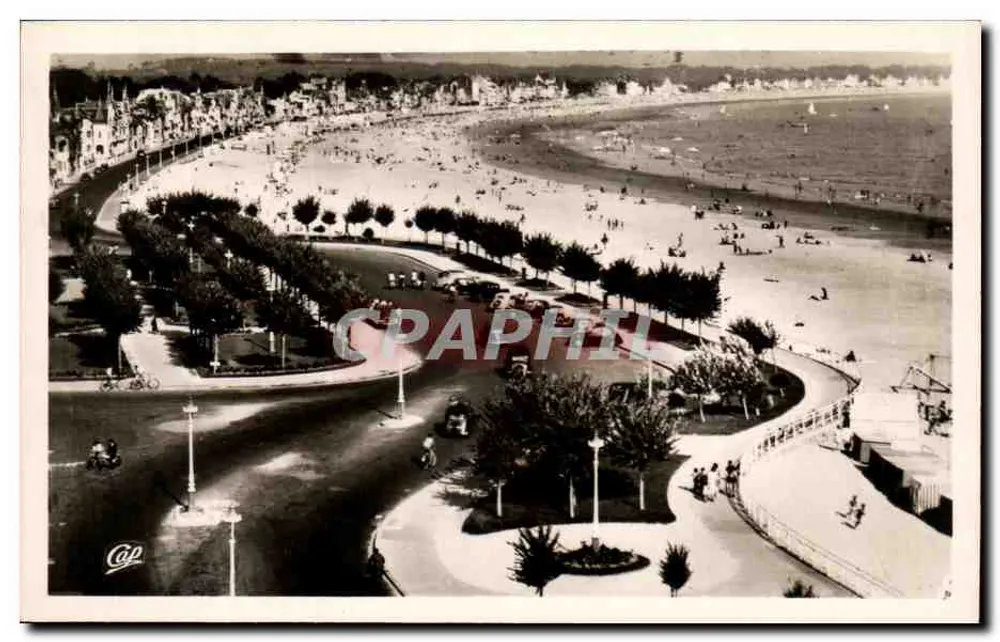 La Baule — Allgemeiner Blick auf den Strand und die Gärten vor dem Casino — C.A.P. Paris n°26 - Vorderseite