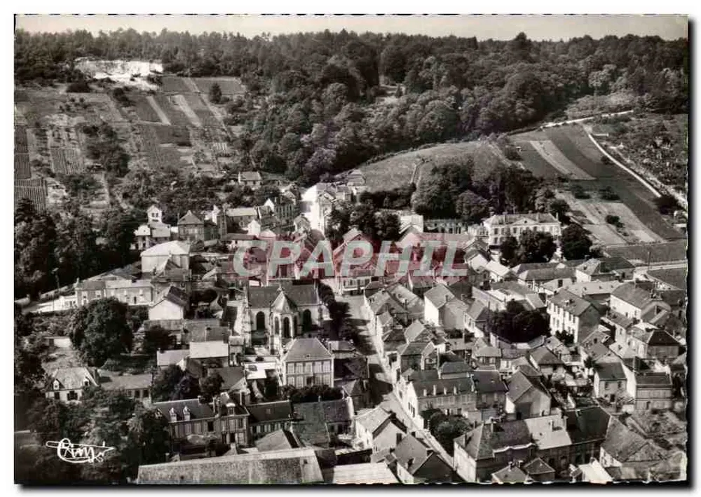 Avize (Marne) — Widok z powietrza — Rue Pasteur i kościół — Wydawnictwo Aériennes - Awers