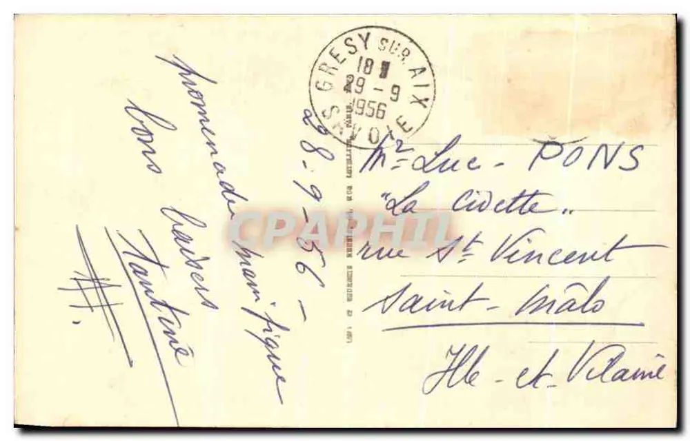 Envio de AIX-LES-BAINS — Gorges do Sierroz — LL. — n°52 - Verso