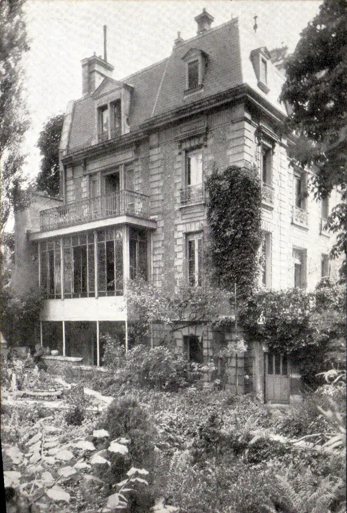 Haus Petit-Ris von Casimir — Straße Ehlanger — Datierter Briefmarkenbild 18. Mai 1950 - Vorderseite