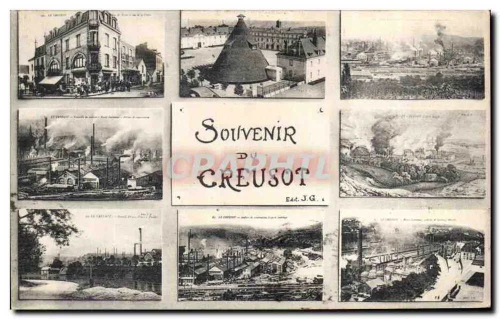 Le Creusot — Lembrete do Creusot — Éd. J.G. 4 - Frente