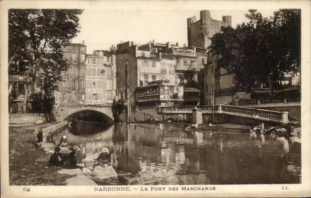 NARBONNE. — Der Marktbrücke — Henri Sallus - Vorderseite