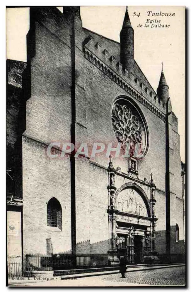 Toulouse — Igreja da Dalbade — Edição L. Delbergue - Frente