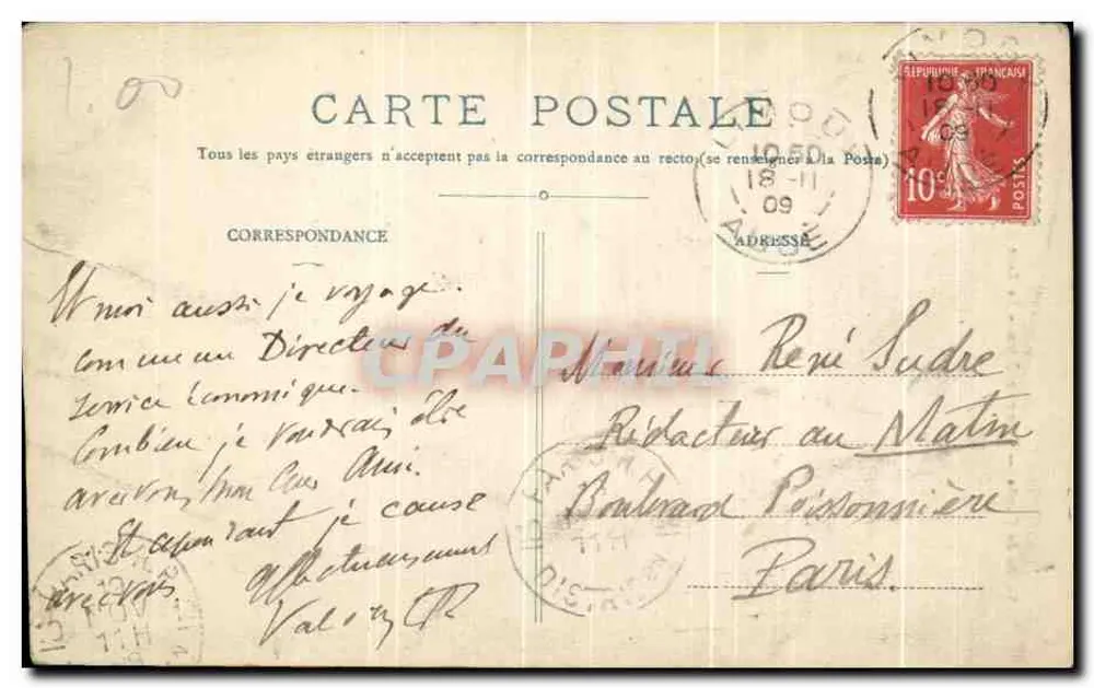 Tal der Aude — Pierre-Lys — Die Eisenbahnbrücke — G. Bien, Linaux - Rückseite