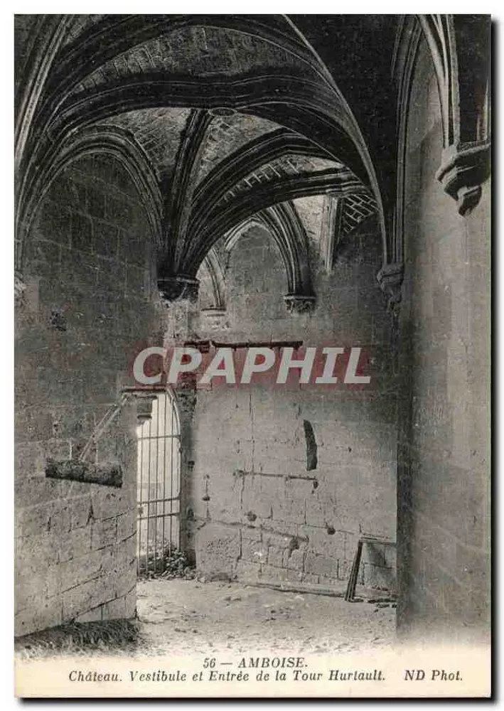Amboise — Schloss. Vorraum und Eingang zur Hurtault-Turm — ND Foto. - Vorderseite