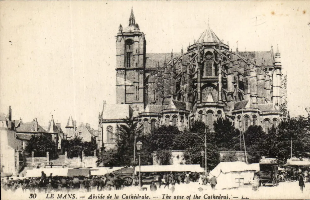 Le Mans — Abside da Catedral — editor anônimo, n° 30 - Frente