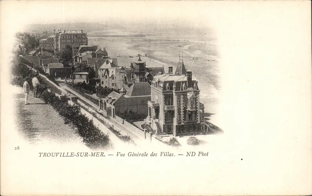 Trouville-sur-Mer — Allgemeiner Blick auf die Villen — ND Phot - Vorderseite