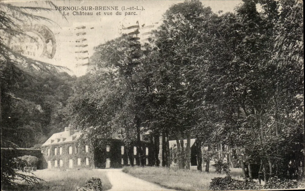 Vernou-sur-Brenne — Das Schloss und Aussicht auf den Park — R. Horace Singer - Vorderseite
