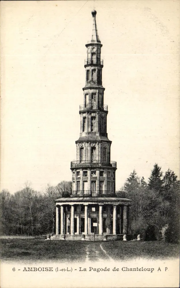 Amboise (Loire-et-Loire) — A Pagode de Chanteloup — A. Papeghin - Frente