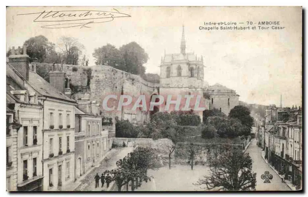 Amboise — Kapelle Saint-Hubert und Turm César — M. Mounboury - Vorderseite