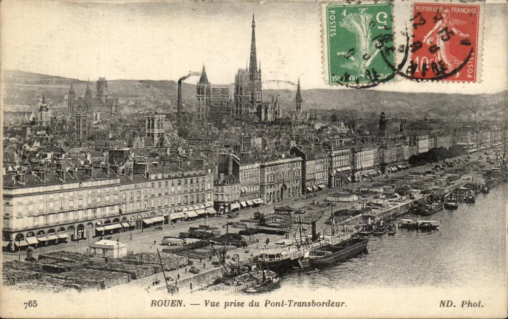 ROUEN — Aufnahme vom Pont-Transbordeur — ND. Fot. — n°765 - Vorderseite