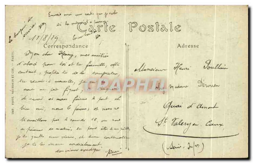 ROUEN — Aufnahme vom Pont-Transbordeur — ND. Fot. — n°765 - Rückseite