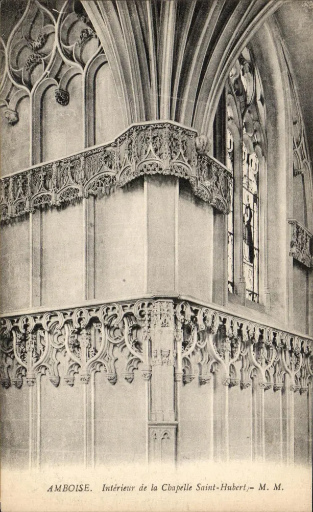 Amboise — Interior da Capela de São Humberto — M. M. - Frente