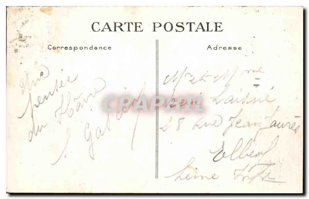 Le Havre. A Dique, um dia de tempestade — G. F., Le Havre - Verso