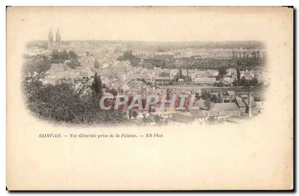 Saint-Lô — Vue Générale prise de la Falaise — ND Phot - Vorderseite