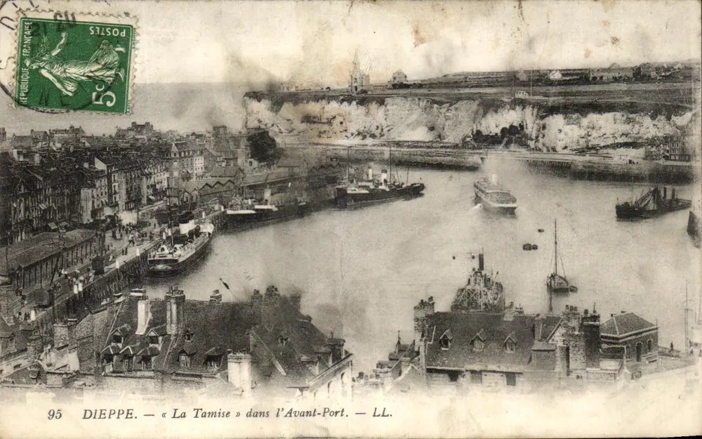 Dieppe — « La Tamise » dans l'Avant-Port — LL. — n° 95 - Vorderseite