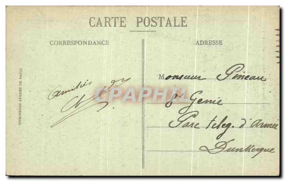 Rouen — Altes Haus aus dem 15. Jahrhundert, Straße St-Romain — C.P. 315 - Rückseite