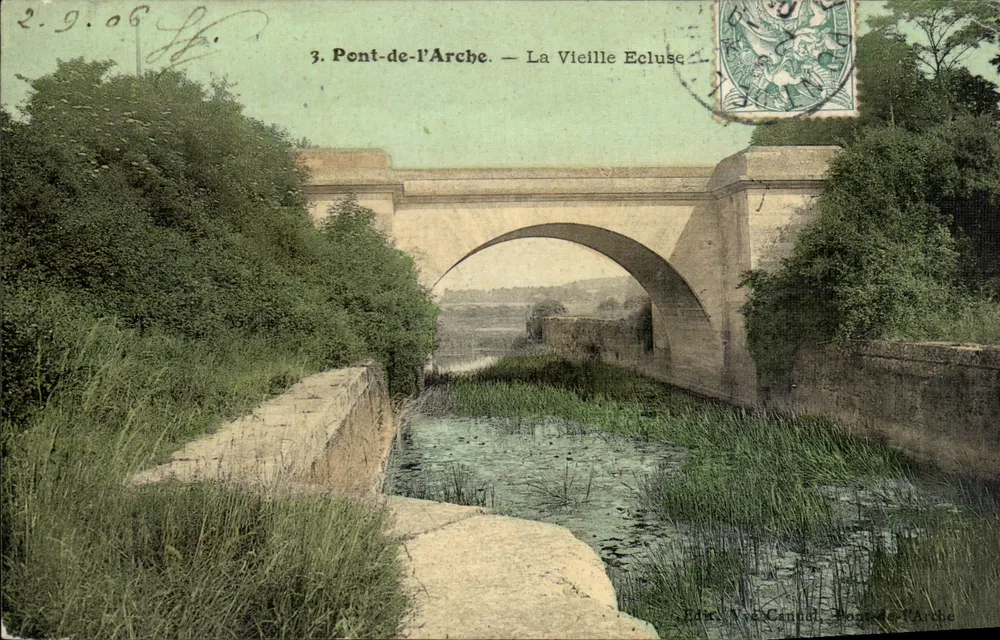 Ponte de l'Arche — A Velha Cachoeira — Ed. Veuve Cannon - Frente