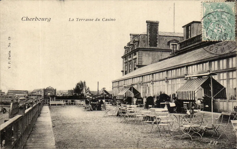 Cherbourg — A Terrasse do Casino — V.P. Paris No. 29 - Frente