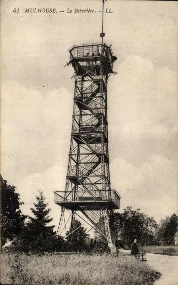 Mulhouse — O Belvédère — LL. — Editor LL, n° 61 - Frente