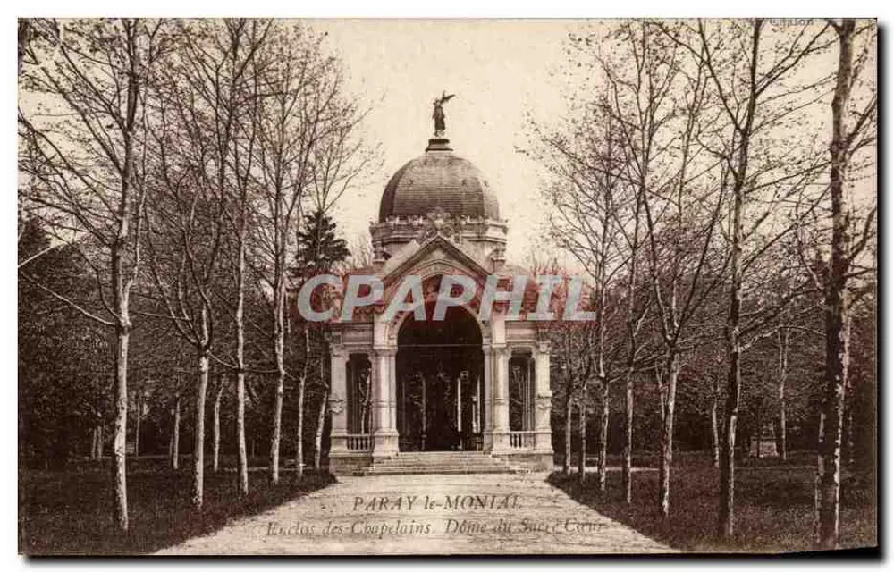 Paray-le-Monial — Enclos des Chapelains, Dôme des Sacred Heart — Verlag: C. Caillo — Seriennummer: 15 - Vorderseite