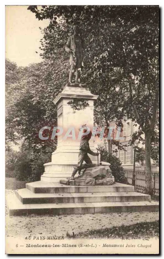 Montceau-les-Mines (S.-et-L.) — Denkmal Jules Chagot — B. R. Paris - Vorderseite