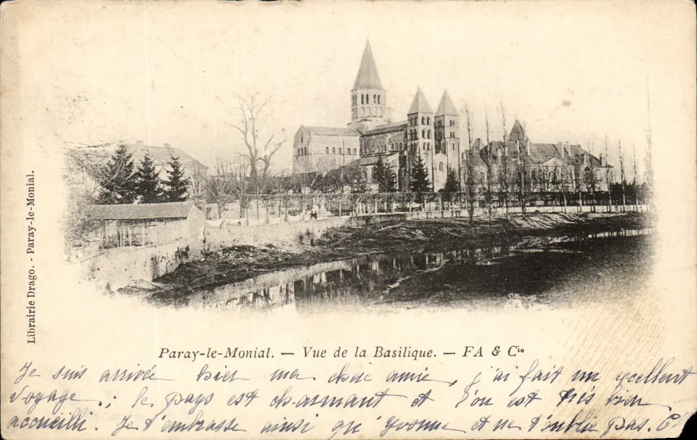 Paray-le-Monial — Vue de la Basilique — Librairie Drago - Anverso