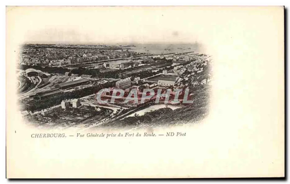 Cherbourg — Allgemeiner Blick vom Fort du Roule — ND PbOt - Vorderseite