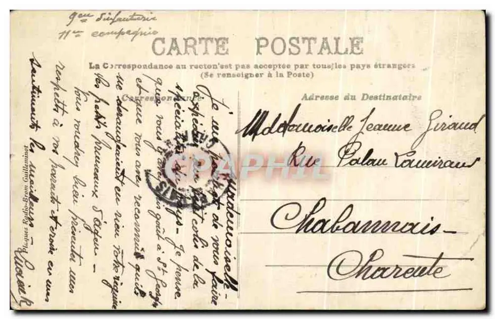 Agen — A Garonne — Os Quais — Cliché das Novas Galerias, E. Millières - Verso