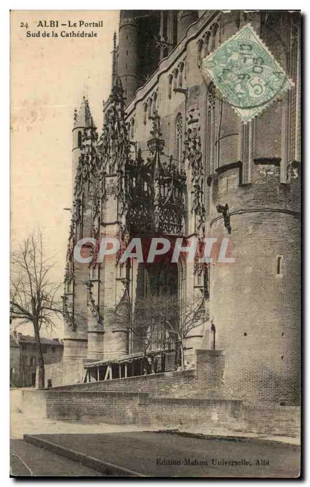 Albi — Der Südtor der Kathedrale — Ausgabe Malton Universelle, Albi - Vorderseite