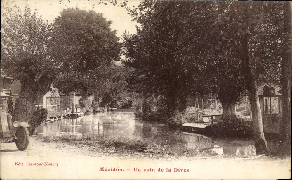 Mézidon — Un rincón de la Dives — Edit. Leretour-Nourry - Anverso
