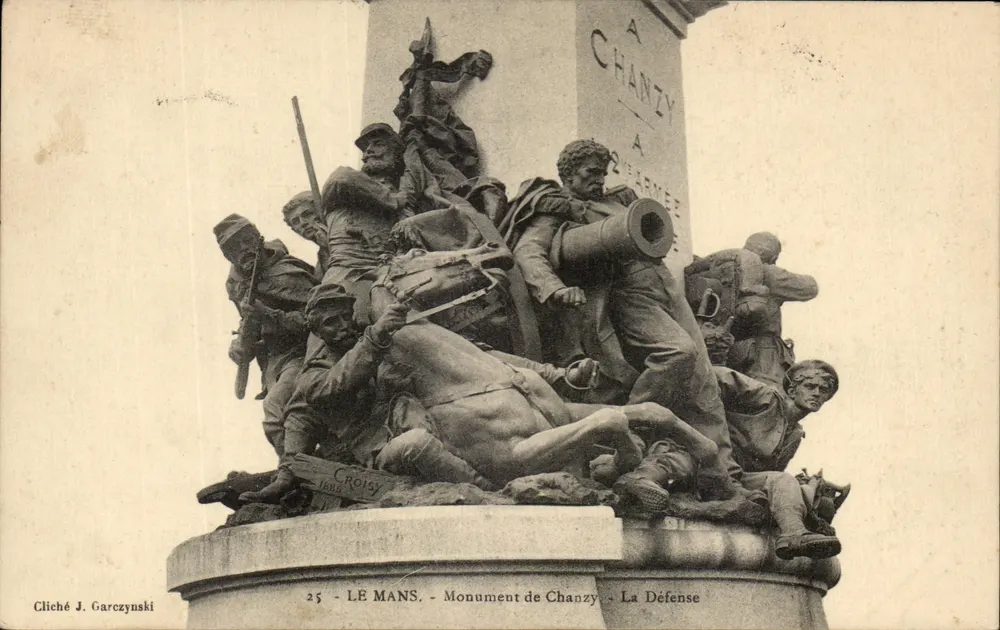 Le Mans - Monument de Chanzy - La Défense — Cliché J. Garczynski, n°25 - Vorderseite