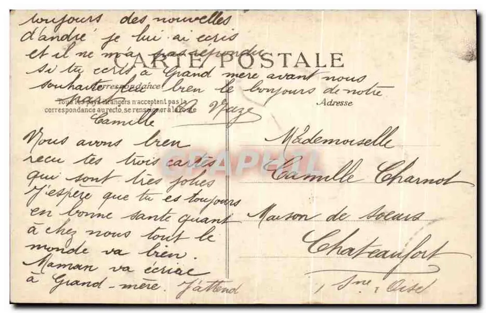 LE HAVRE — Estátua de Augustin Normand — E.P.D. - Verso