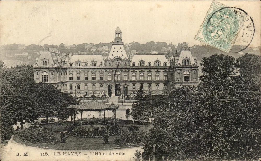 Le Havre — Das Rathaus — J. M. 115 - Vorderseite
