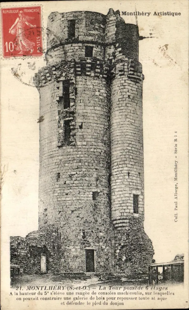 Montlhéry (S.-et-O.) — Die Turm hat 6 Stockwerke — Paul Allorge, Serie R 14 - Vorderseite