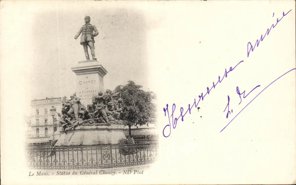 Le Mans - Estátua do Geral Chanzy — ND Phot - Frente