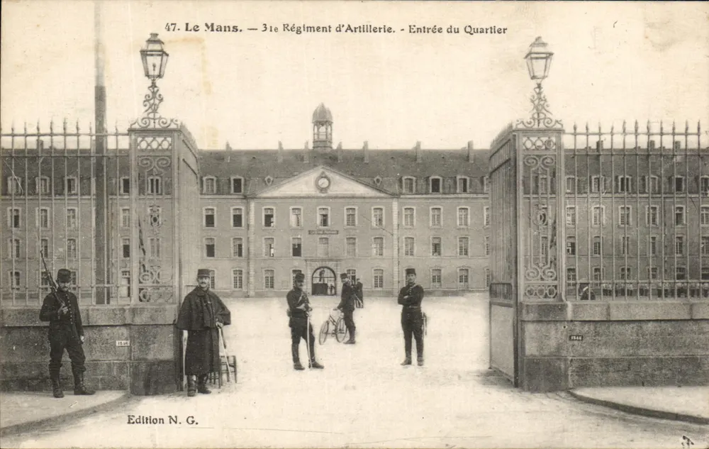 Le Mans — 31. Artillerieregiment — Eingang zum Quartier — Ausgabe N.G. - Vorderseite