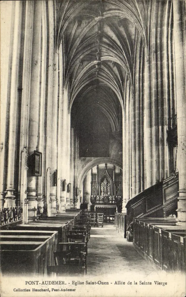 Pont-Audemer - Kirche Saint-Ouen - Avenue der Heiligen Jungfrau - Vorderseite