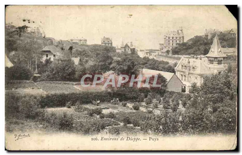 Environs de Dieppe — Puis — Éditeur L. Mauchous - Frente