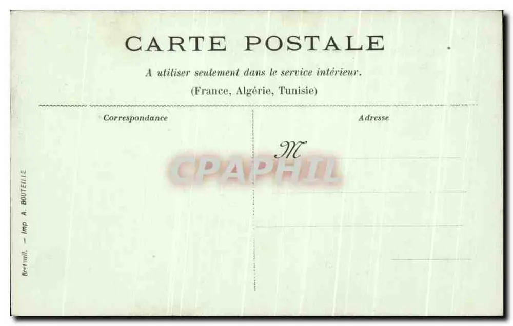Breteuil — Poorten van de Kerk — Imp. A. Bouteille - Achterkant