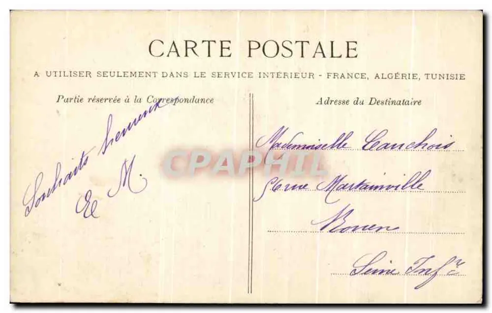 Gisors — Statue des Generals de Blanmont — La Normandie - Rückseite