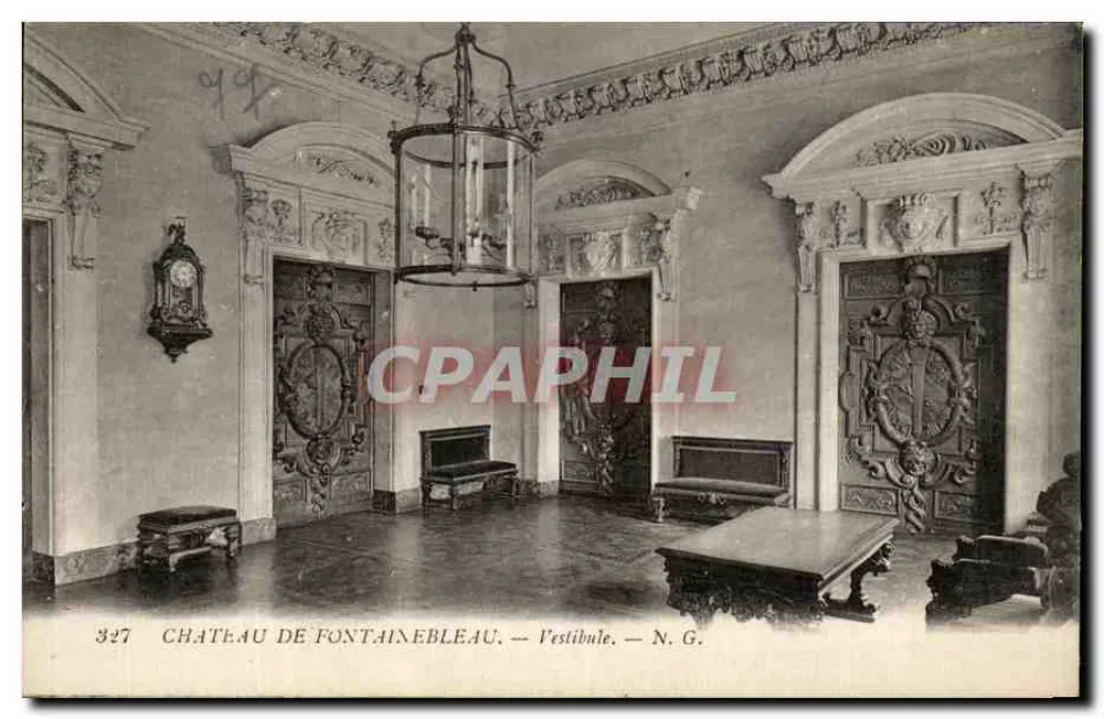 Schloss Fontainebleau — Vestibule — N.G. - Vorderseite