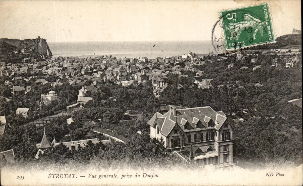 ÉTRETAT — Vue générale, prise du Donjon — ND Phot, n°295 - Frente